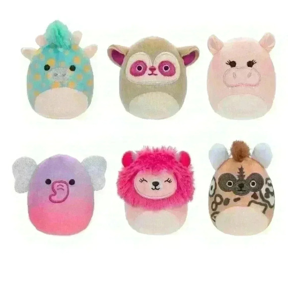SQUISHMALLOWS SQUISHVILLE SAFARI SQUAD – 2 INCH 6-PACK - NEW IN BOX – FOR AGE 3+ - Picture 4 of 4